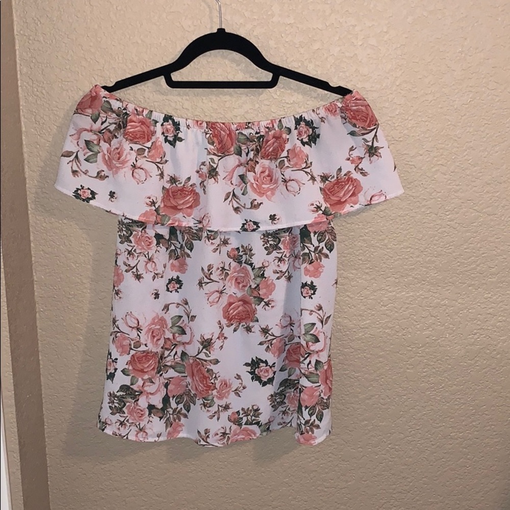 Off the Shoulder Floral Top